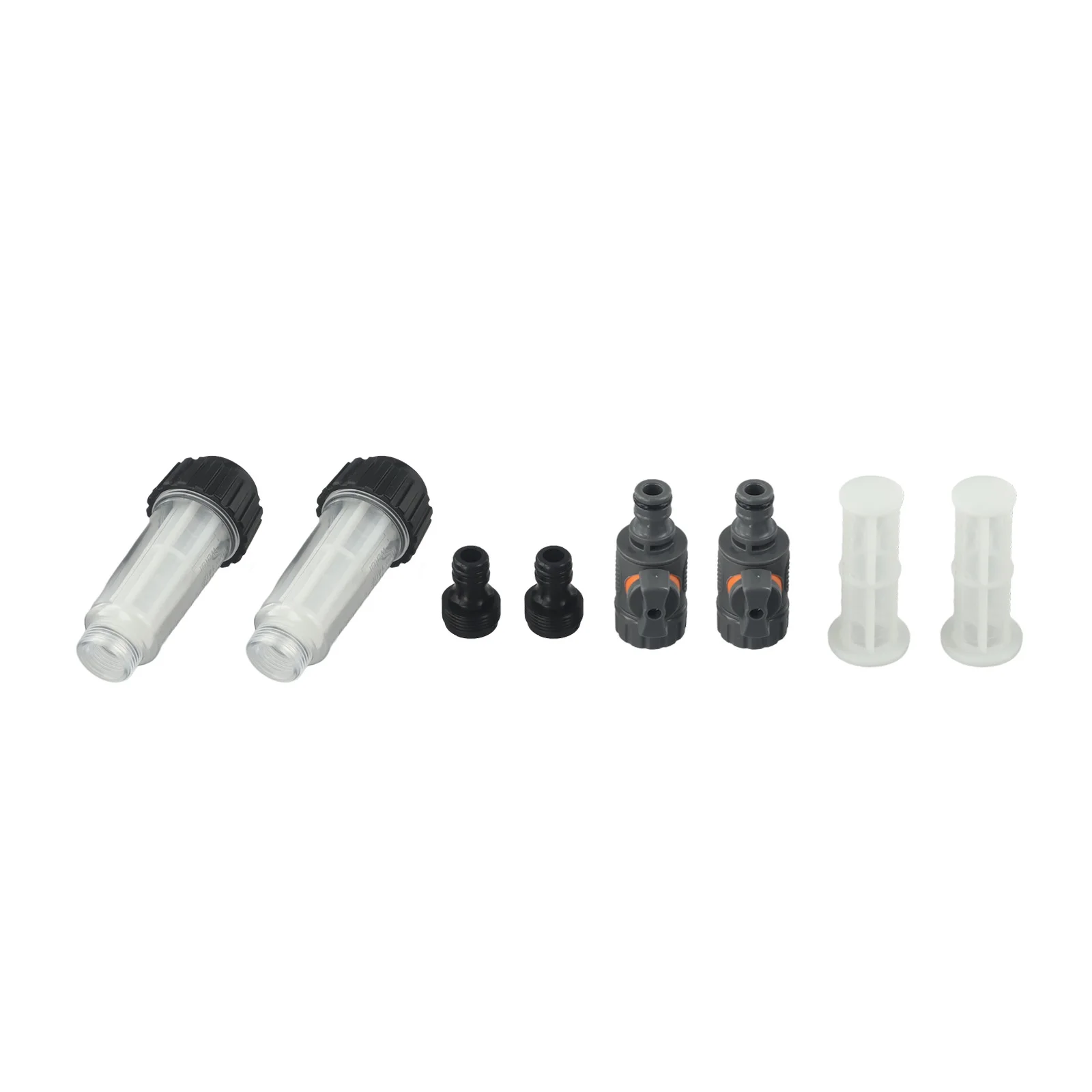 For Motorhome Water Filter Set 2 Filters with Quick Adapters Adjustable Flow Valves for Custom Irrigation Needs