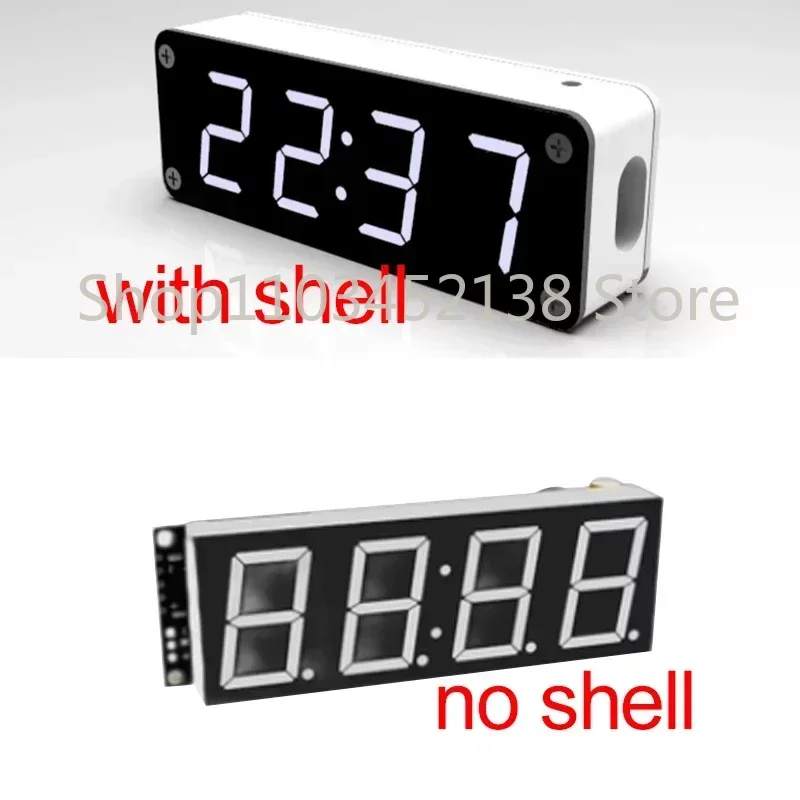 WIFI Clock, NTP Time Service, Automatic Time Synchronization, 0.8-inch Digital Tube LED Clock Module, Intelligent Dimming