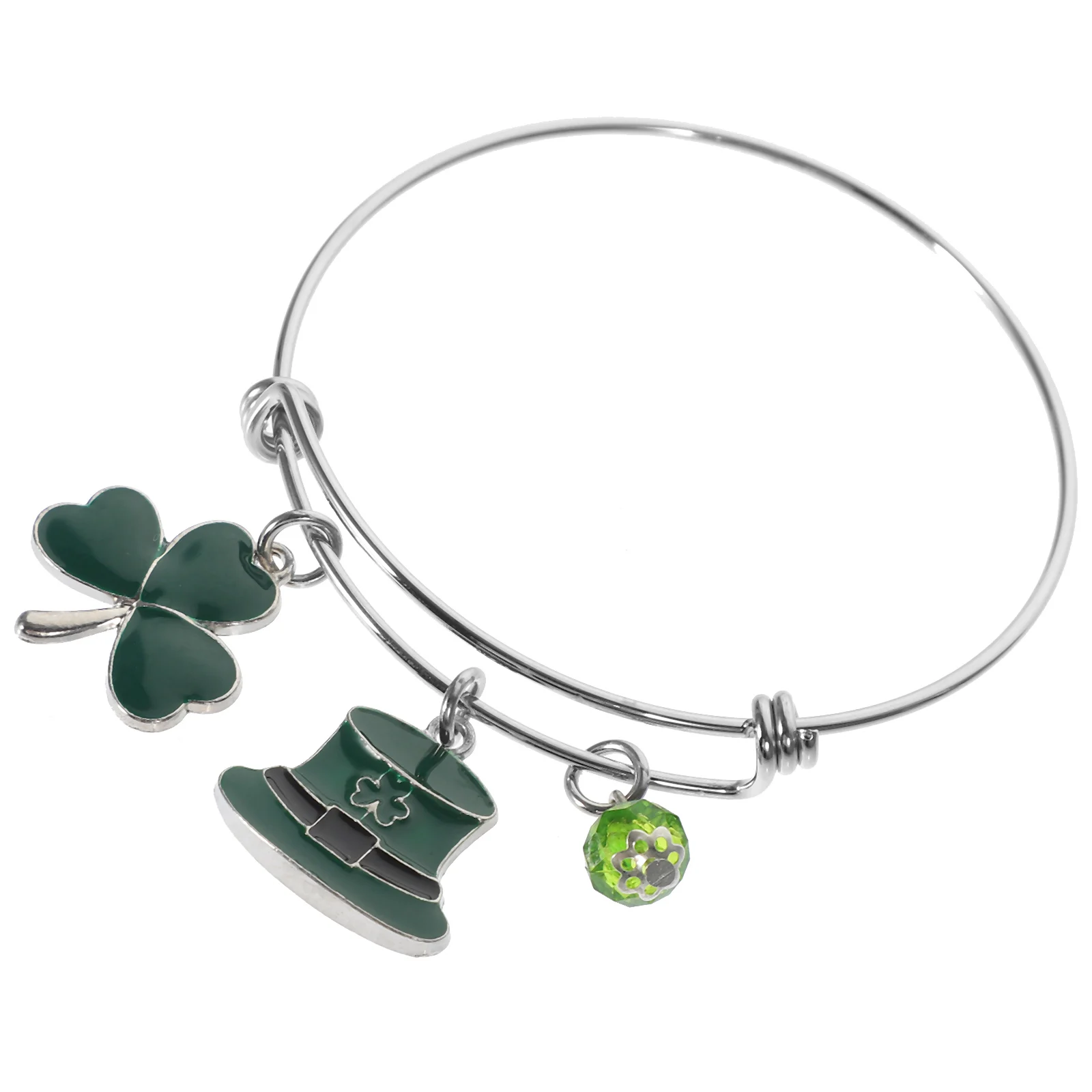 

Irish Shamrock Women Adjustable Fashion Trendy Decorative Lucky Clover Women Decorative Bracelet Saint Patrick Day Gifts