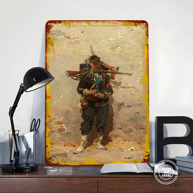 Bugler of the Light Infantry Tin Plaque Poster Customized Wall Art Retro Vintage Metal Signs for Man Cave Office Decor Wand Deko