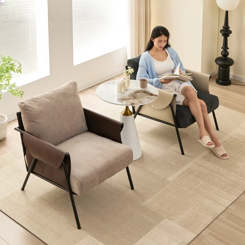 เก้าอี้โซฟาพักผ่อนเรียบง่ายหรูหราเบาสําหรับบ้านและธุรกิจสําหรับคนเดียวอเนกประสงค์เก้าอี้พักผ่อน