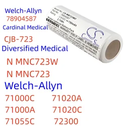 Cameron Sino 750mAh Battery For Welch-Allyn 78904587 71000C 71020A 71000A 71020C 71055C 72300 Cardinal Medical CJB-723