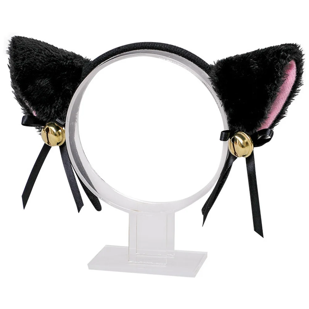 Beautiful Masquerade Halloween Cat Ears Headwear Cosplay Cat Ear Anime Party Costume Bell Headwear Headband Hair Accessories