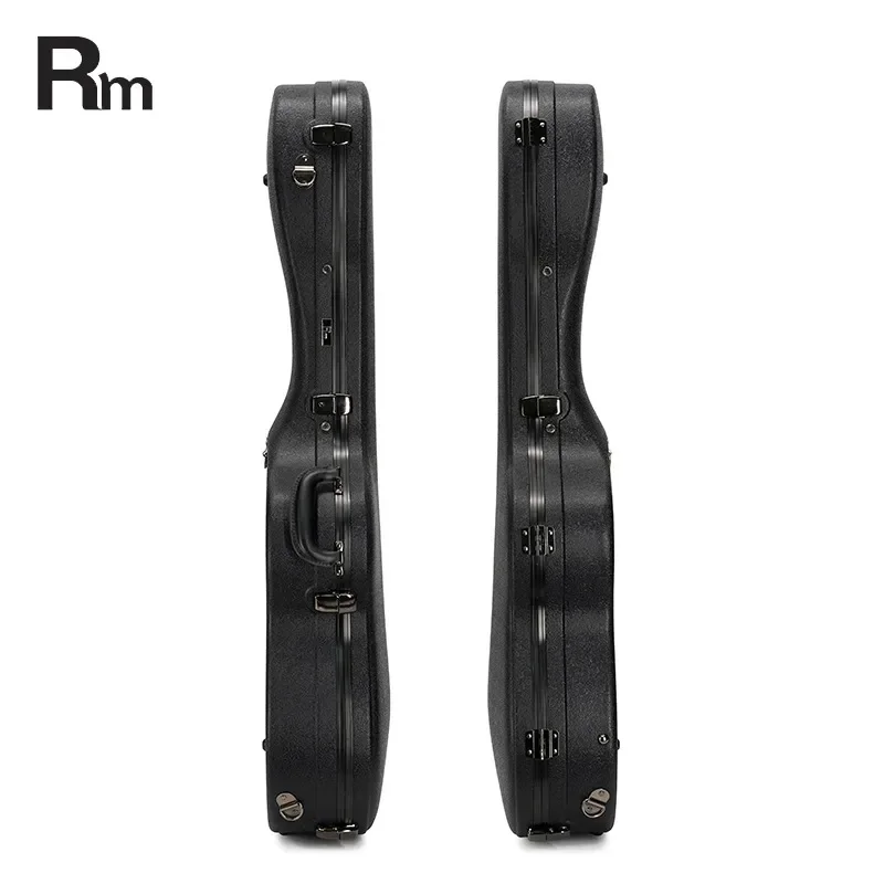 RAS2-D-BK ABS Light Body Guitar Case 40 41 Inch Universal Folk Shockproof Hard Shell with Flannel Inner Lining