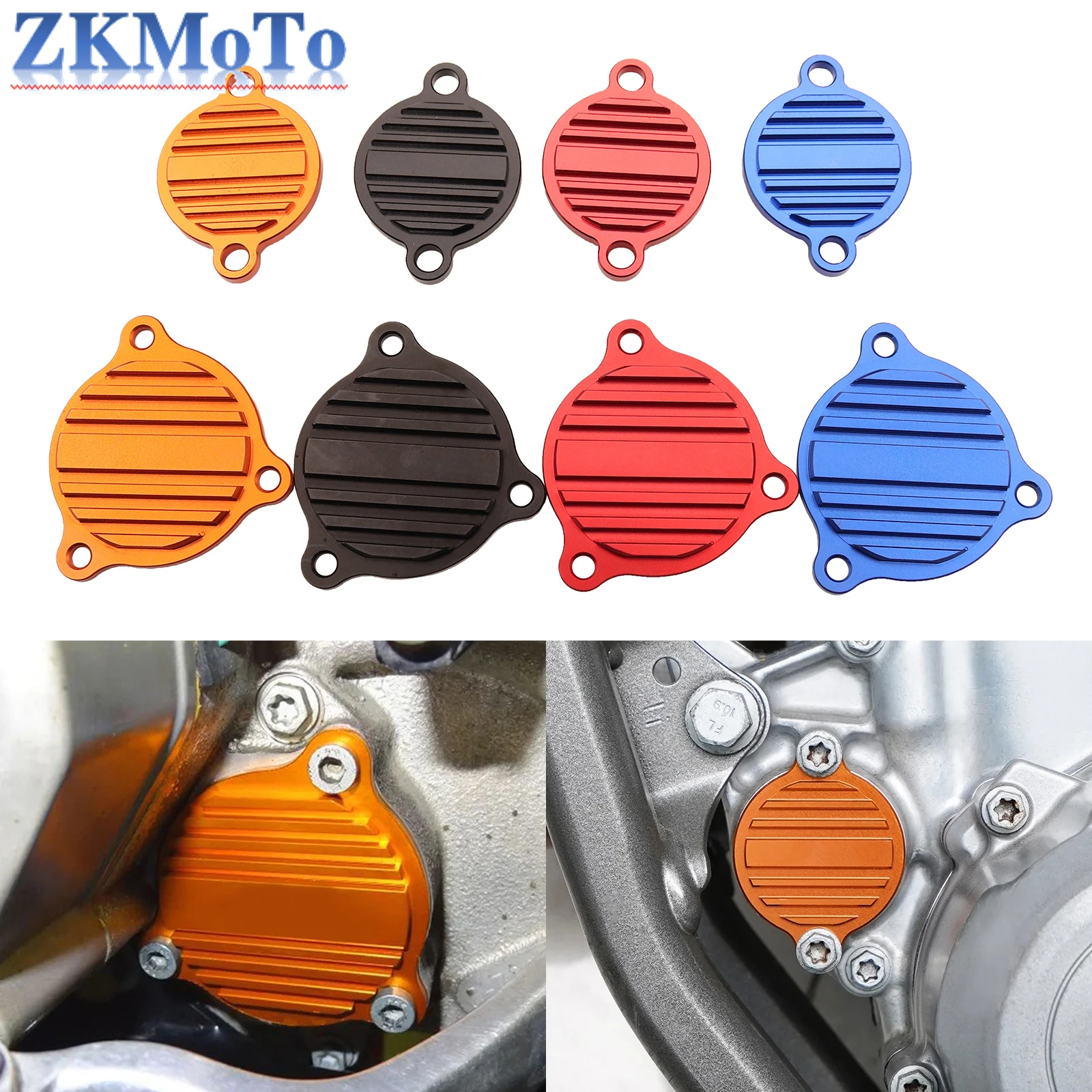 Motorcycle CNC Oil Pump Cover Guard Cap MX Racing For KTM SXF XCF EXCF XCFW EXC XCW SMR 250 350 450 500 530 2009-2018 2019 2020