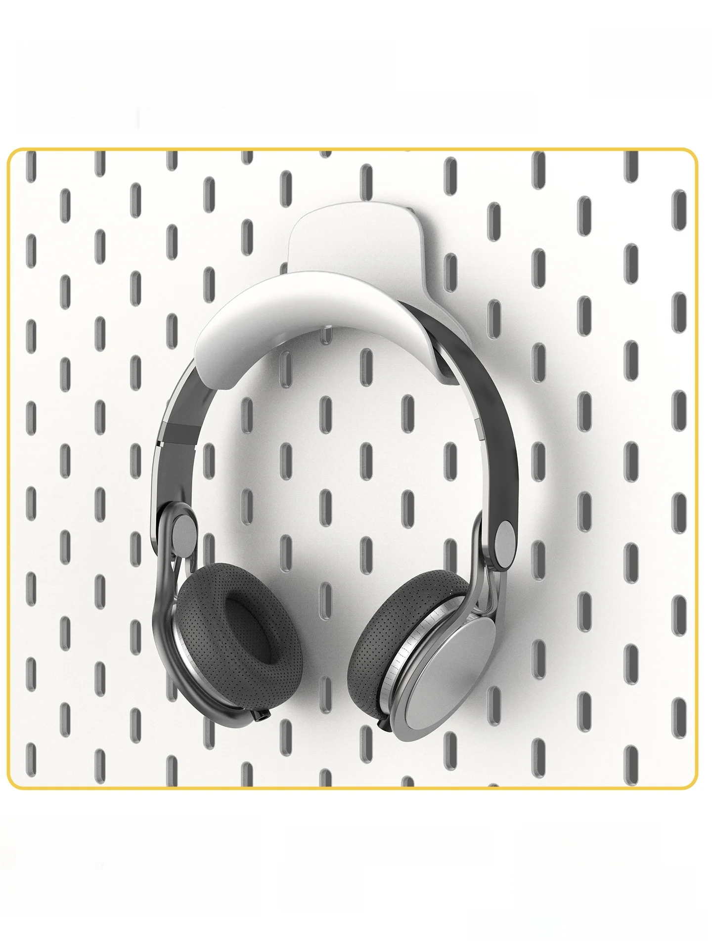   Novo Adaptador Universal para Fone de Ouvido com Furos Redondos, Quadrados e Longos para Painel Perfurado - Suporte Completo para Fones de Ouvido