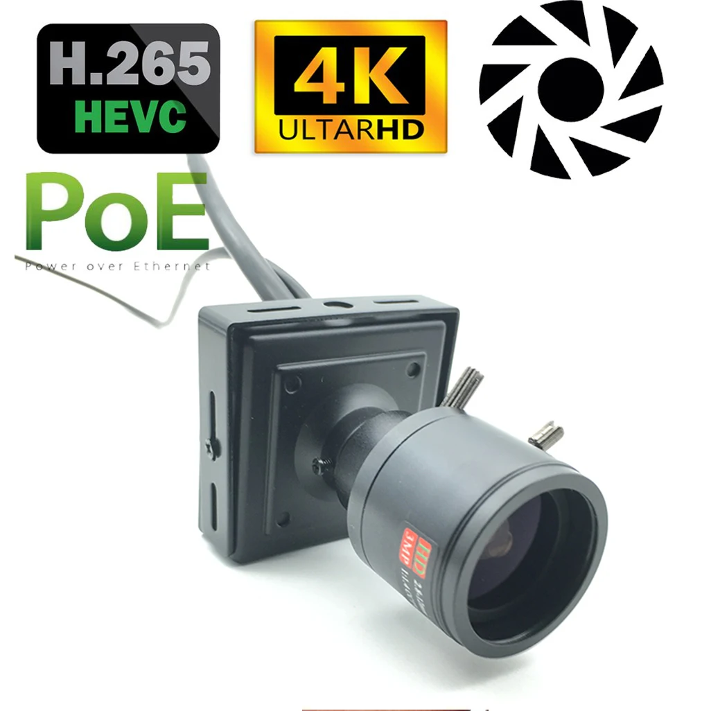 

H.265 POE HD 8MP 2.8-12mm Manual Zoom Indoor IP Camera 2160P 4K 4MP Mini Security ONVIF P2P CCTV Cam Video Surveillance System