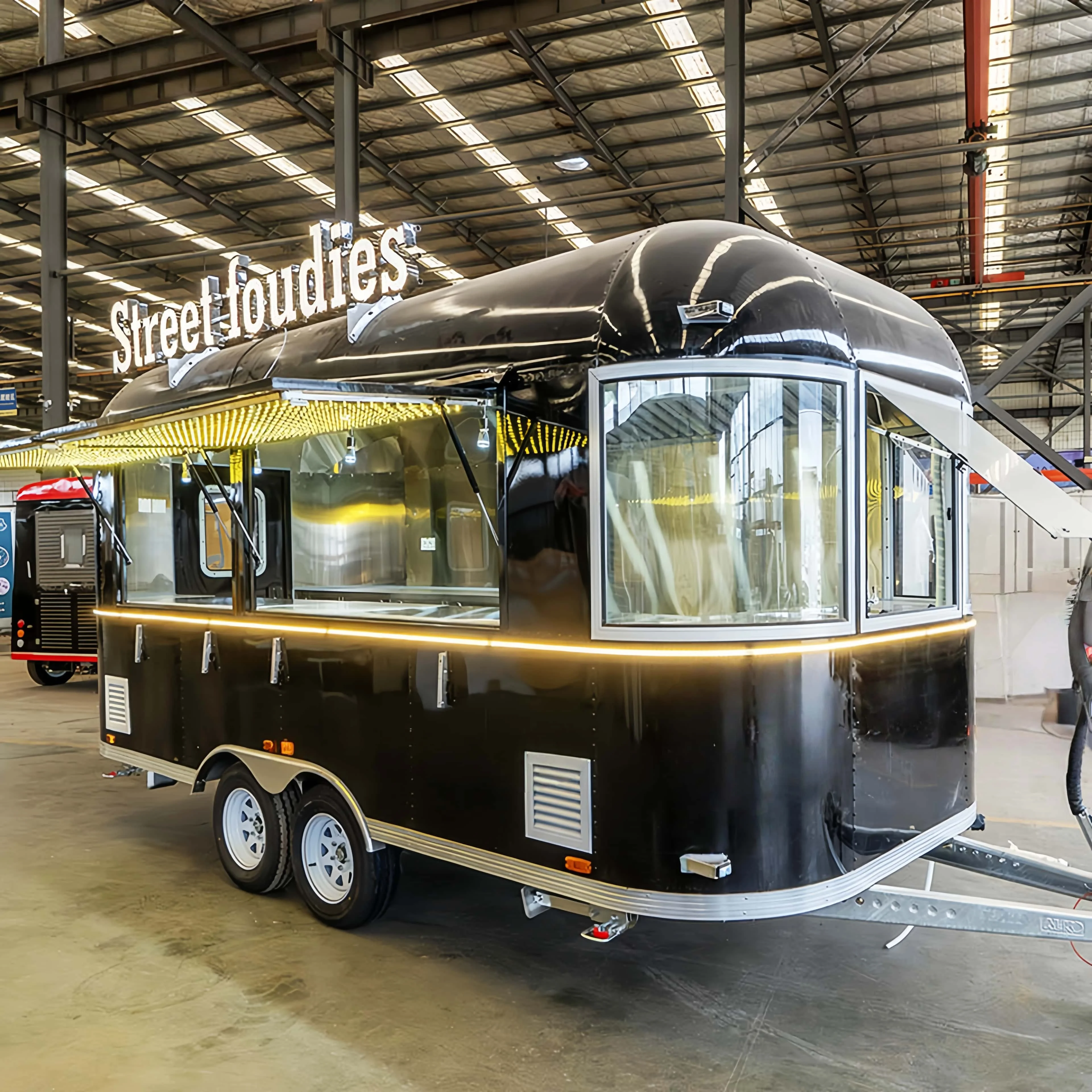 

Customized Food Truck Trailer Towable Fast Retail Food Truck Smoothie Juice Bar Mobile Tacos Trailer Coffee Cart