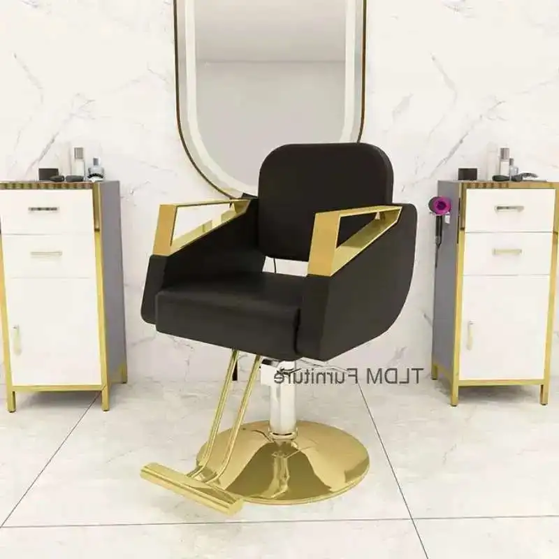 

Trendy Nordic Salon Chair Comfortable Professional Luxury Design Barber Chairs Simple Modern Silla Barbero Commercial Furniture