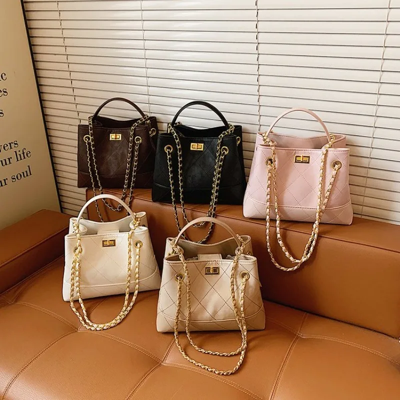 Top Quality Leather Diaper Bag Ladies Vintage Elegant Handbag Crossbody Shoulder Purse Large Capacity Tote Satchel Fashion