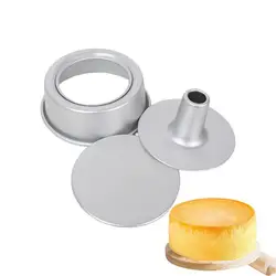Round middle hole Alloy Chiffon Cake toast bread Pan Removable Bottom Hollow Chimney Mold DIY Baking Tools bake Model Bread box