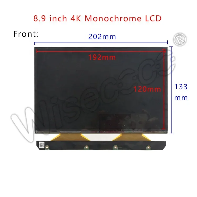 Monochrome lcd display 3D Printer Open-cell High Transmittance 8.9 inch 4K Monochrome LCD Screen Panel