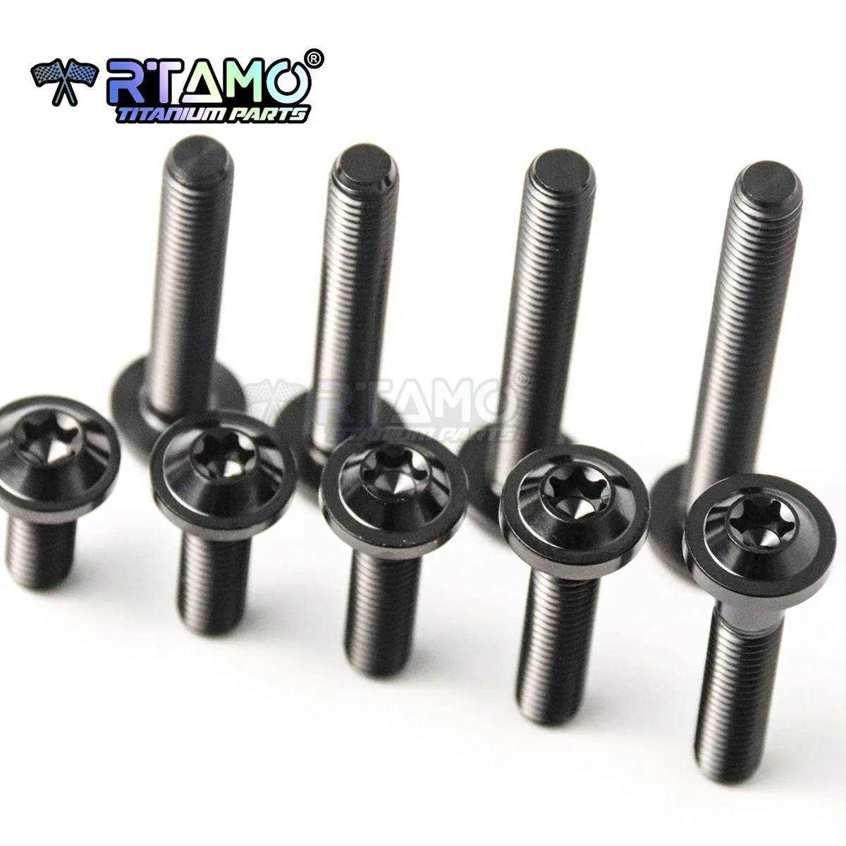 RTAMO Titanium Bolt M8X10/15/20/25/30/35/40/45/50/55/60/65/70/80/90 Torx Head for Motorcycle Riding Modification Fastener
