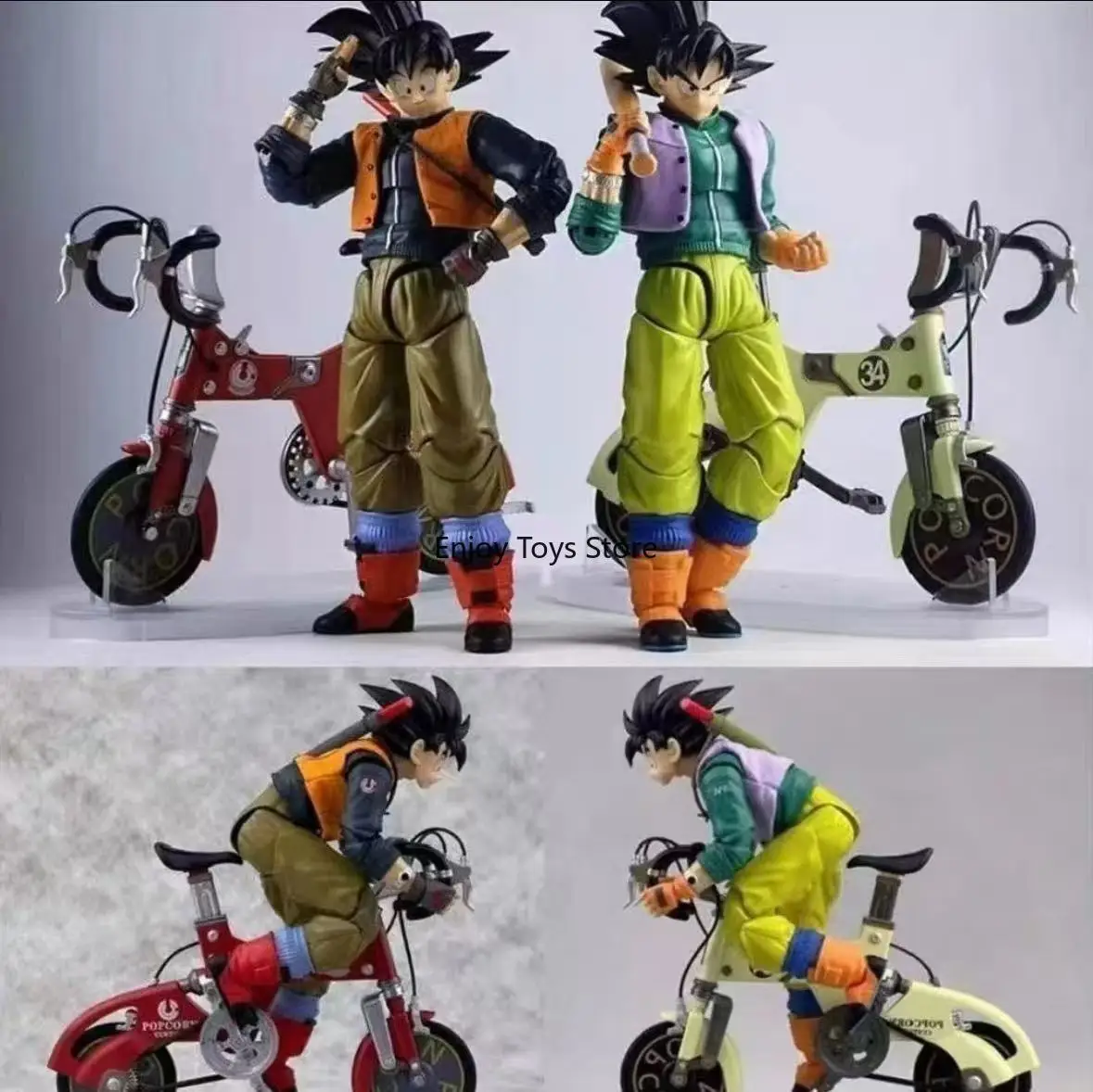 

In Stock Mouth Mushroom Cycling Goku Baseball Kid Kamione Baseball Kid Alloy Mobile Bike Set