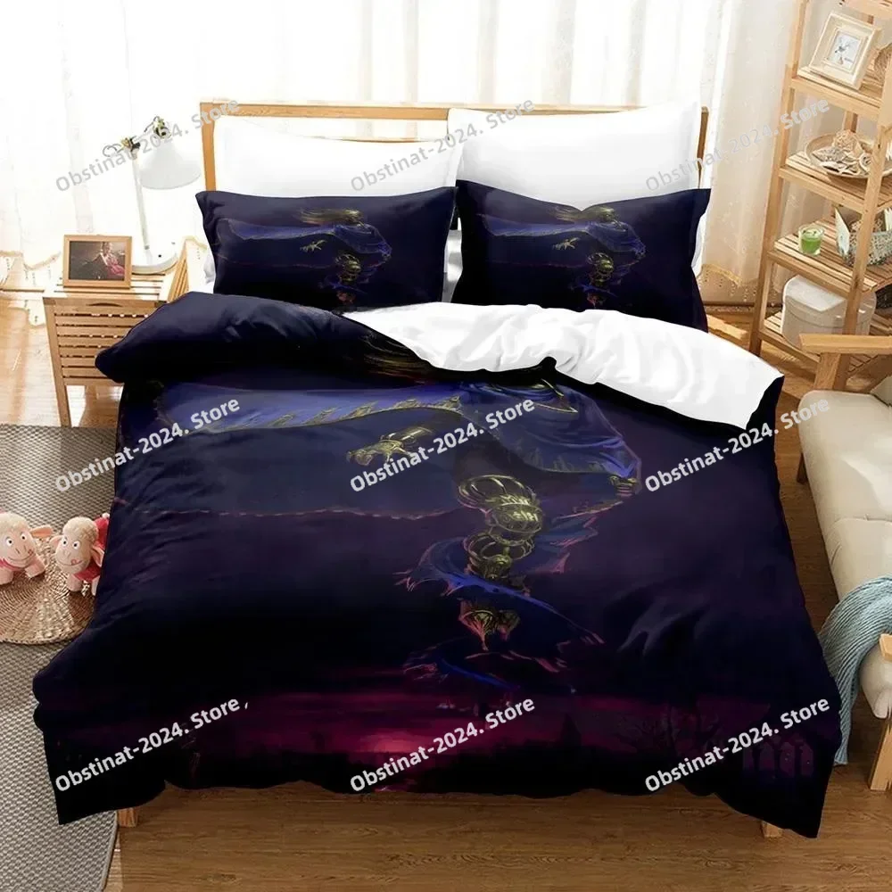 3d Print Game Blasphemous Bedding Set Printed Bed Set With Pillowcase Bed Duvet Cover Soft Single Double Queen Super King Size - view 5