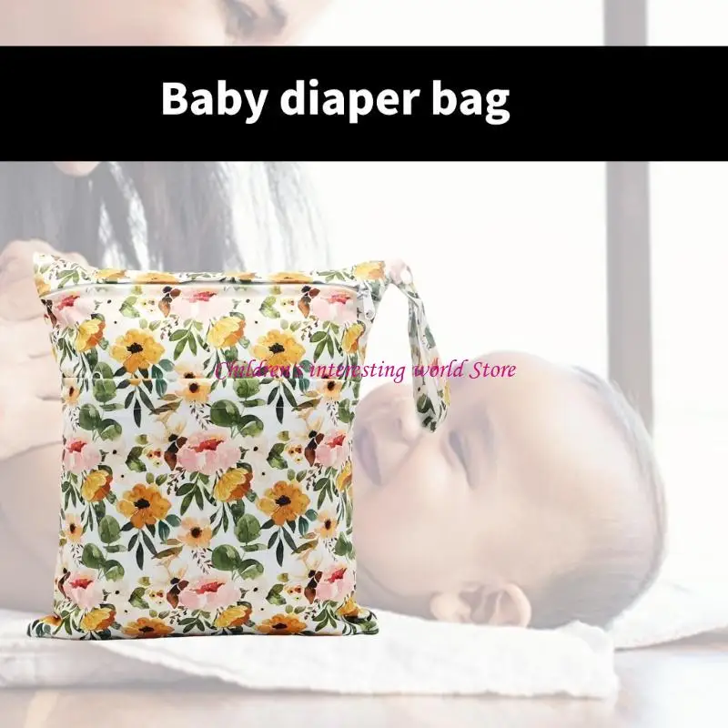 Baby Diaper Bag Case Handbag with Spacious Compartment for Clothes and Diapers 425F