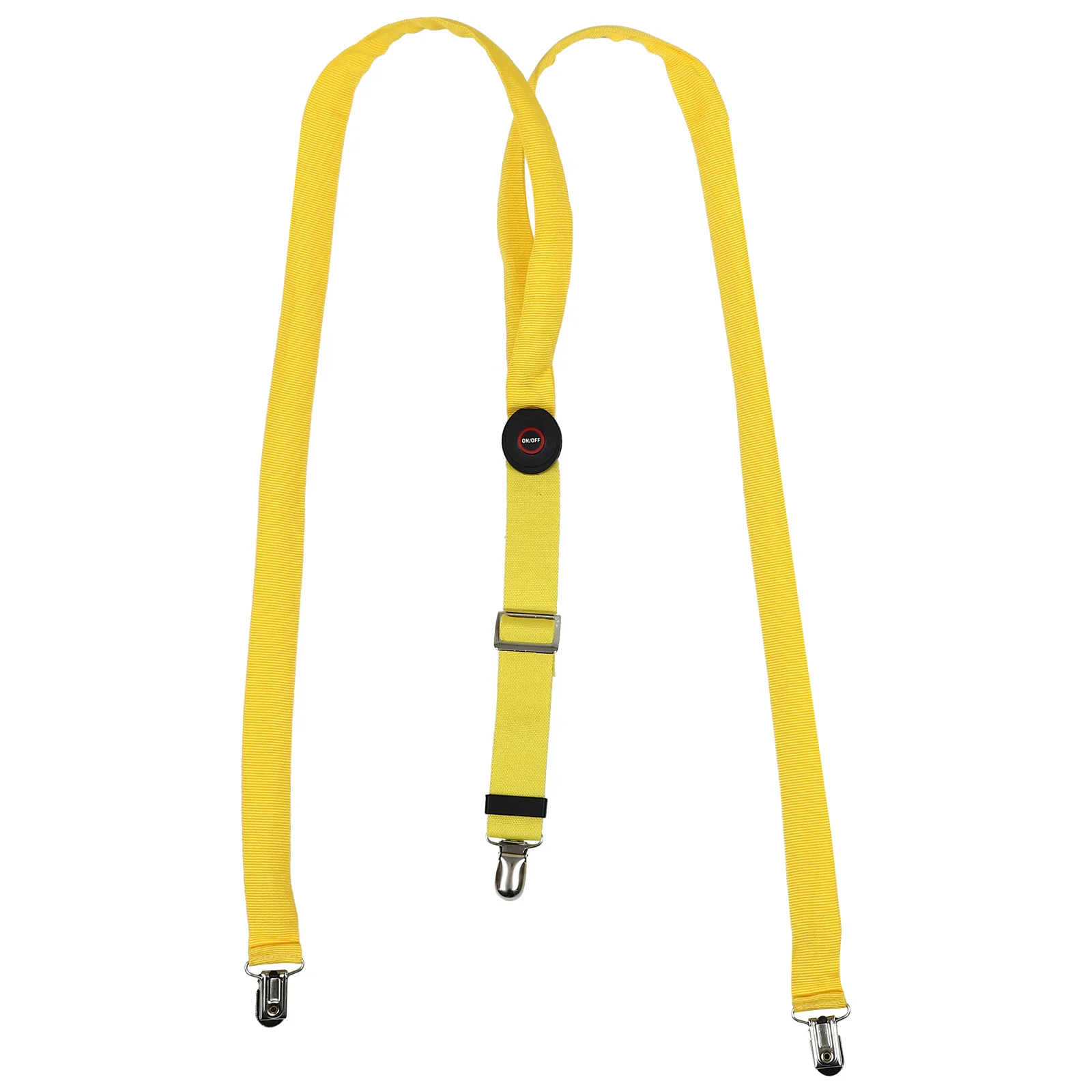 Tirantes brillantes con luz Led, tirantes ajustables en forma de Y con Clip, color amarillo, para pantalones cortos vaqueros, hombres y mujeres, fiesta luminosa, Festival