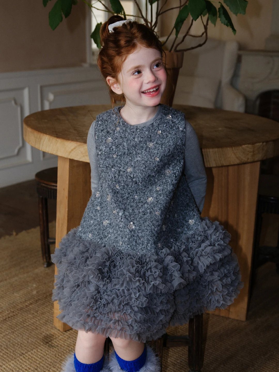 فستان حفلات للفتيات مزين بالتر - مراجعة Toddler Girl Tulle Party Dress وسعره