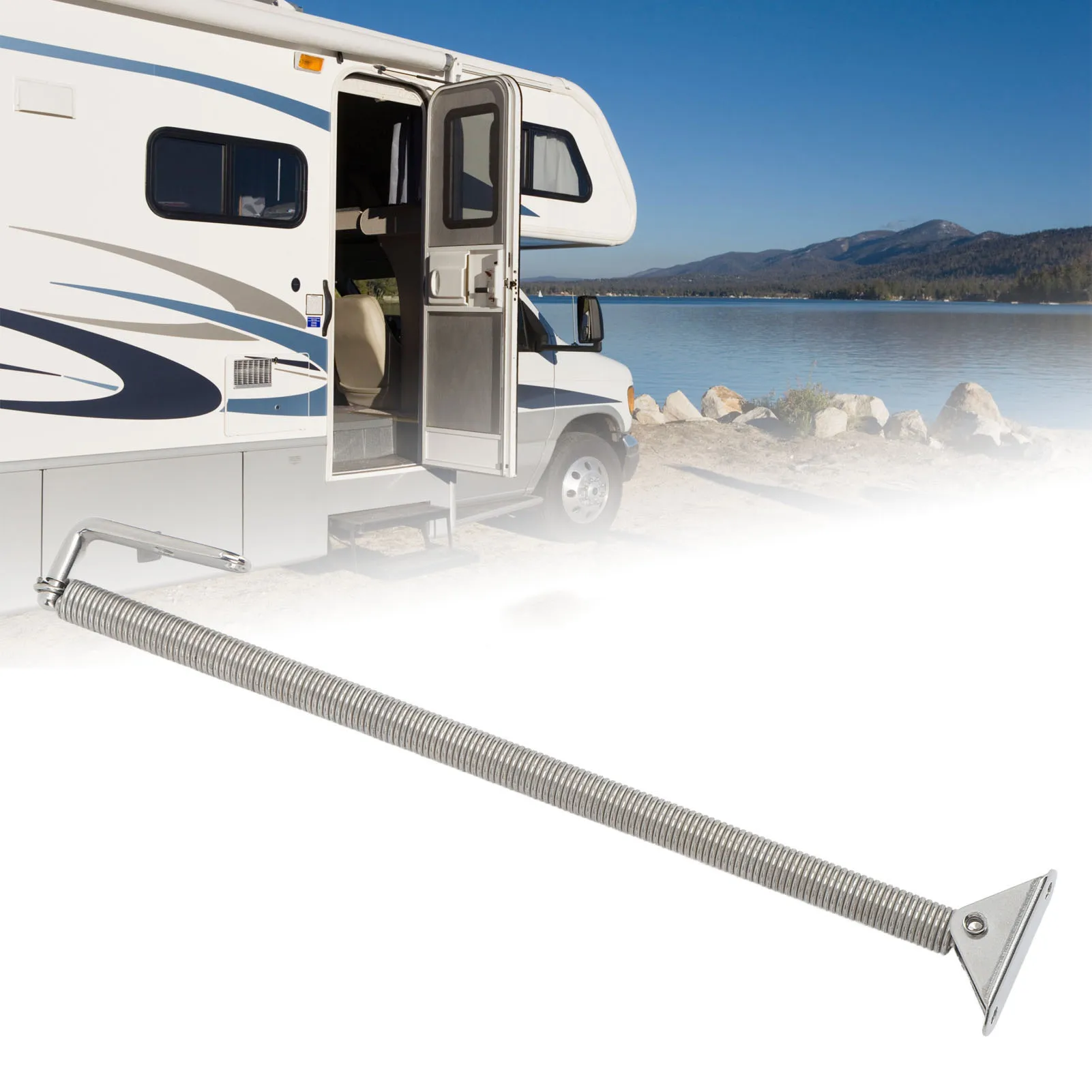 

Door Support Hardware for Boat Stainless Steel Adjuster Porthole Door Lid Spring for Yachts Campers Boat Hatch Support Spring