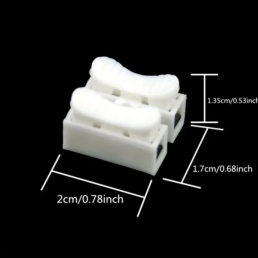 20 stücke 2CH 2Pin Frühling Schnell Draht Kein Verkauf Schweißen Schnell Kabel Draht Anschluss Terminal Keine Schraube Terminal Block Frühling klemme – Detail 5