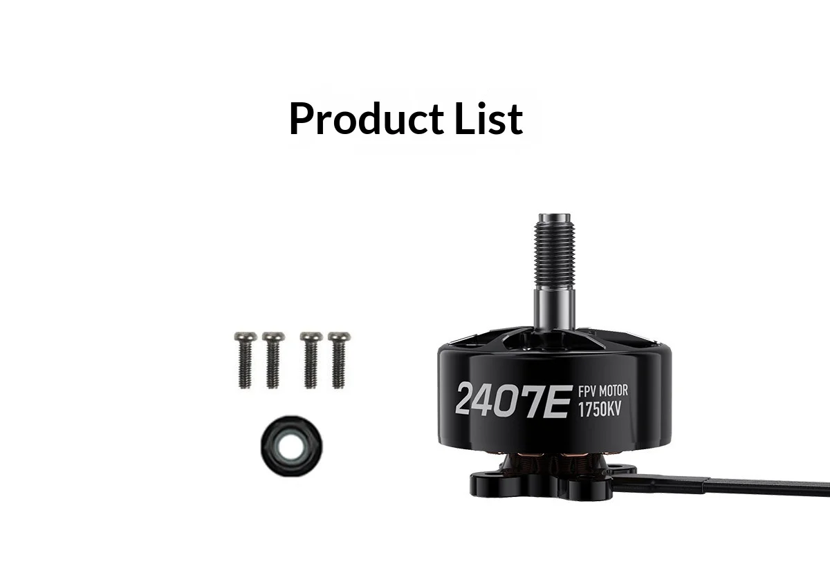 GEPRC SpeedX2 2407E 1750KV Motor – Hohe Präzision & Schnelle Reaktionszeit für 5-6 Zoll FPV Freestyle-/Racing-Drohnen (39g, N52H) – Detail 8