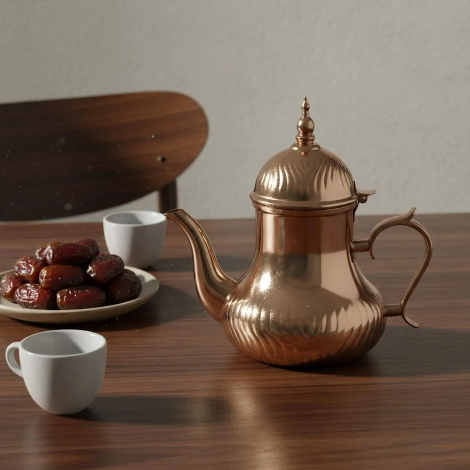Middle Eastern Dallah Mirror Polished Arabian Coffee Pot Arabic Coffee Pot Multipurpose Middle Eastern Teapot Ergonomic Handle