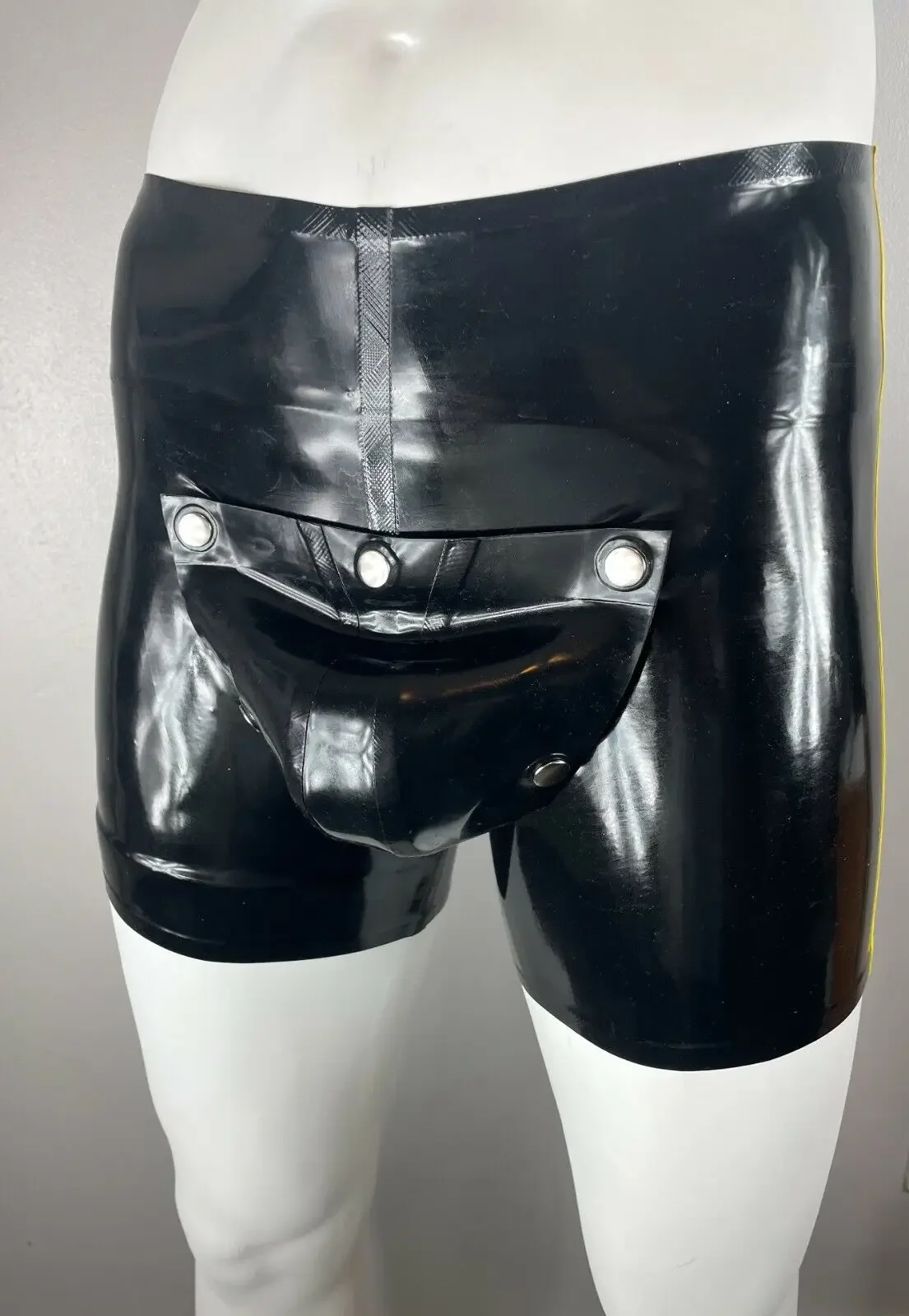 Rubber Latex Boxer Shorts Codpiece-Latex  Gummi Party Suit Catsuit Ganzanzug Bodysuit Anzug Overall Kostüm