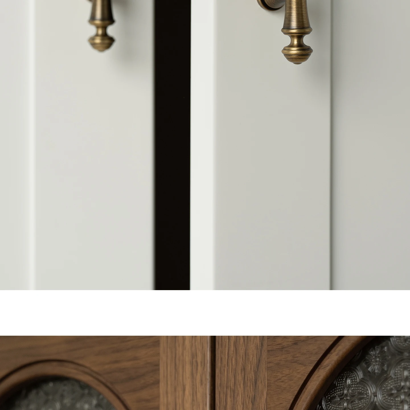 Antique brushed brass cabinet pull 16
