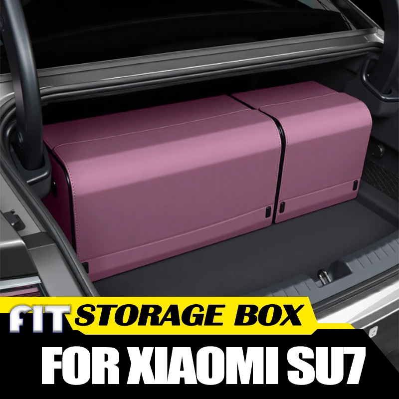 

Автомобильный ящик для хранения багажника, подходит для Xiaomi SU7 2024 2025, модифицированный одинаковый цвет, оригинальный ящик для хранения багажника автомобиля, аксессуары для салона автомобиля
