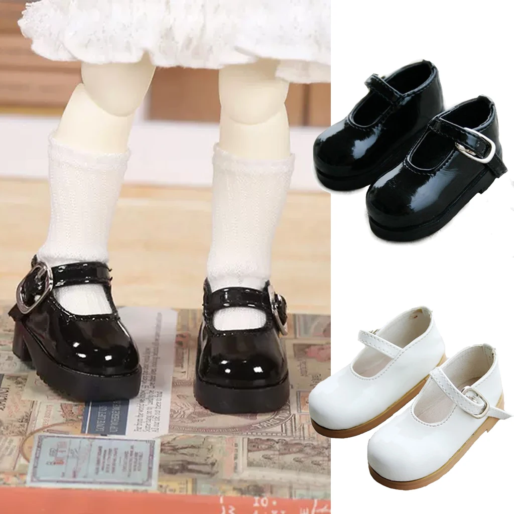 

[wamami] 01# White 1/3 SD AOD DOD BJD Dollfie Patent Pu Leather Shoes