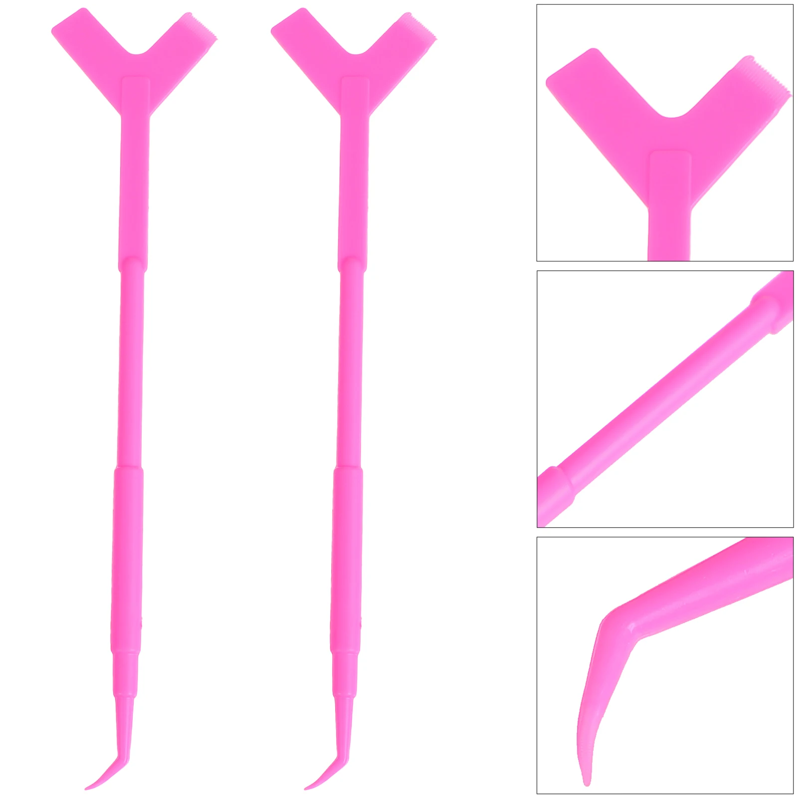 10 قطعة فرشاة رفع الرموش قابلة لإعادة الاستخدام 3 في 1 أداة بيرم الرموش قبضة ناعمة للاستخدام على المدى الطويل فاصل قضيب رفع الرموش #5