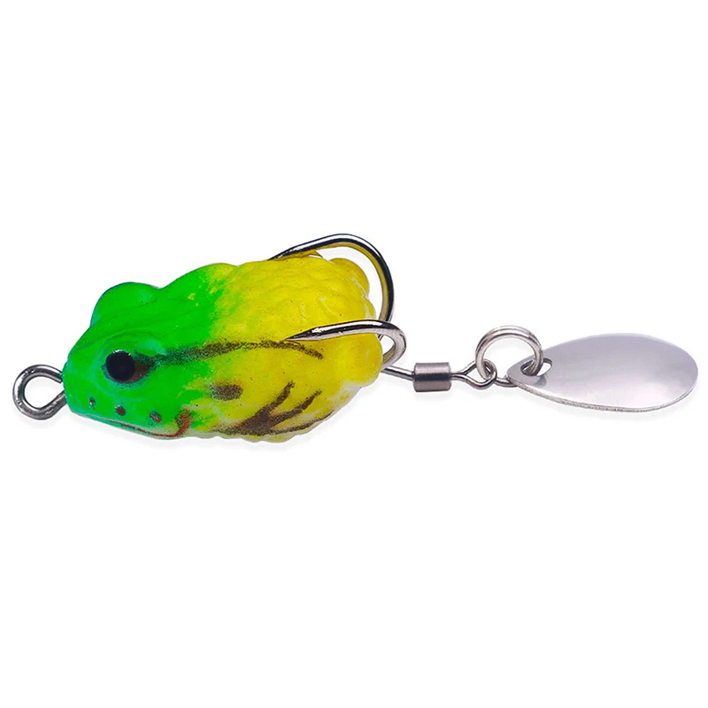 1 Piece Artificial Lure Shiny Double Hook Lure Fishing Bait Soft Bait Blackfish Imitation Soft Bait