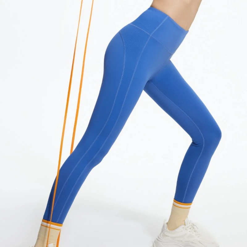 ارتفاع الخصر عارية الشعور طماق النساء مرونة اللياقة البدنية الجري اليوغا السراويل عادية تشكيل الجسم الورك رفع تجريب طماق