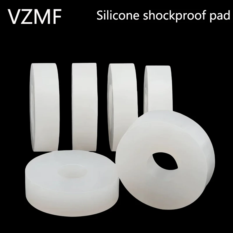 Round Silicone Gasket High Temperature Corrosion-Resistant High Elastic Rubber Pad Shock-Absorbing Buffer Gasket Sealing Gasket