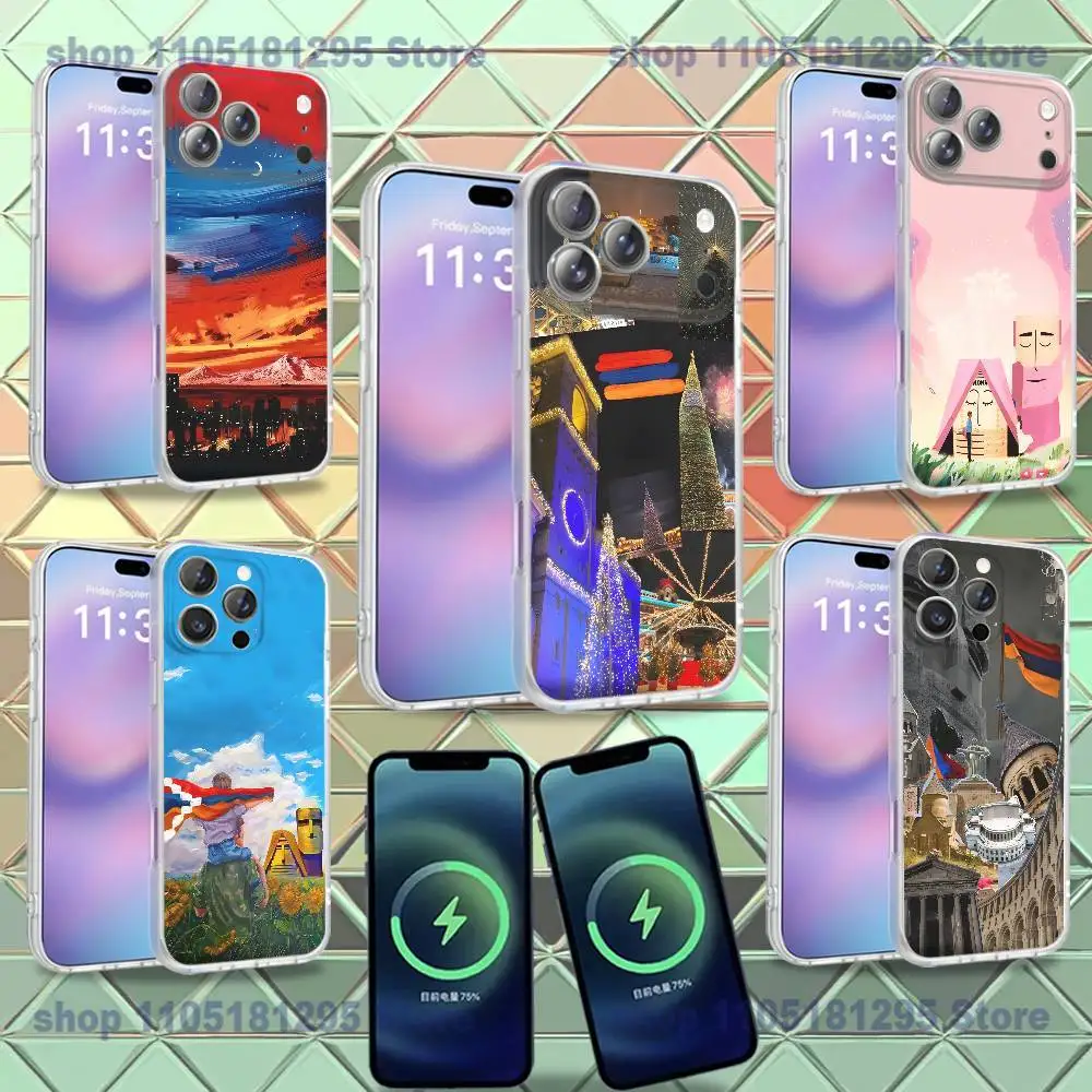 

Armenia Flag ART Phone Case For iPhone 16,14,11,17,13,15,12,Air,Plus,Pro,Max,E,Mini Frosted for MagSafe Magnetic Wireless