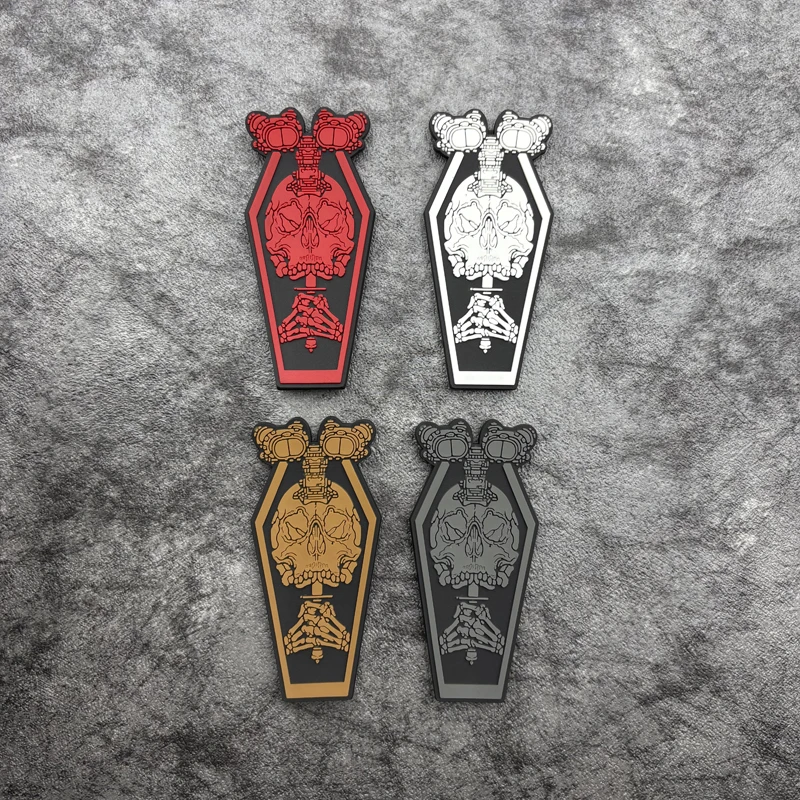 

Патч из ПВХ с рисунком черепа, мягкий резиновый значок, на липучке (Velcro), подходит для сумок, рюкзаков, жилетов и декоративных наклеек на одежду, а также для вышивки.