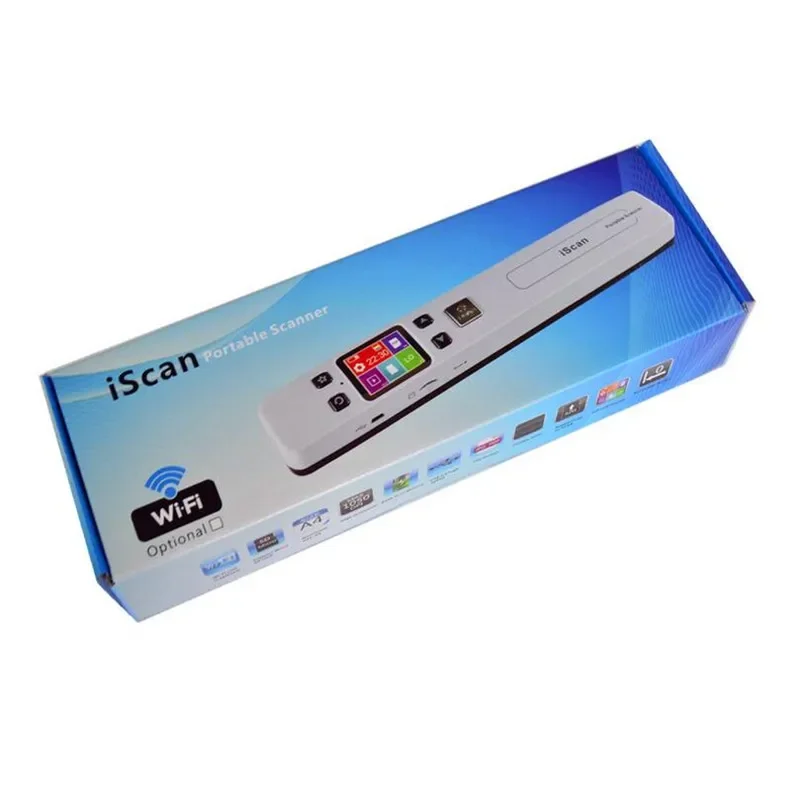 Portable 900DPI Handyscan Scanner JPG / PDF Formate A4 Document Book Iscan Handheld Scanner Mini Cordless A4 Scan