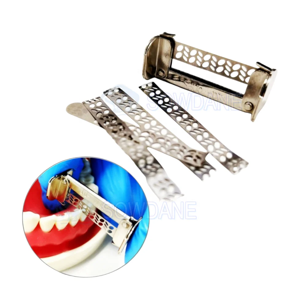 

T Lab Orthodontics Interproximal Enamel Reduction Treatments Polystrips Cleaning Strips Holder Set Polishing Material Tool