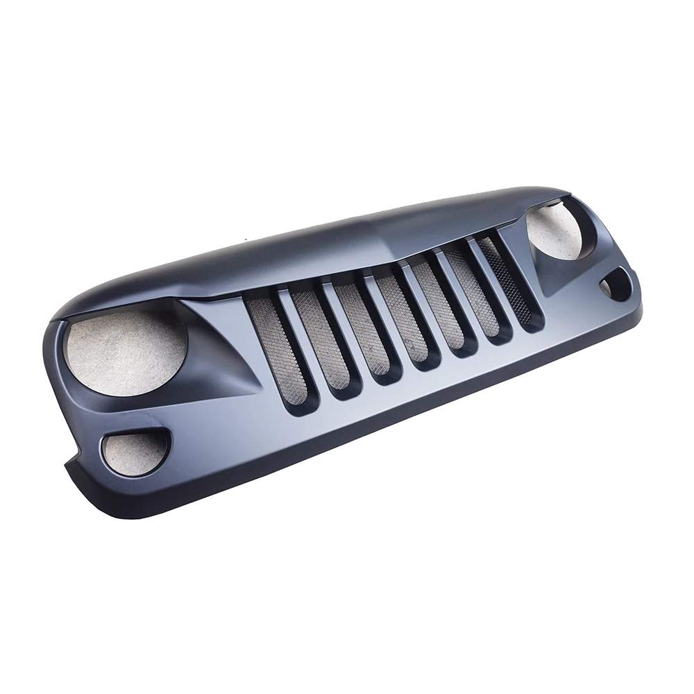 

SXMA J095-2 Front Grille Falcon Front Face Grid Grill with Inserts ABS for Jeep JK for Wrangler 2007-2017