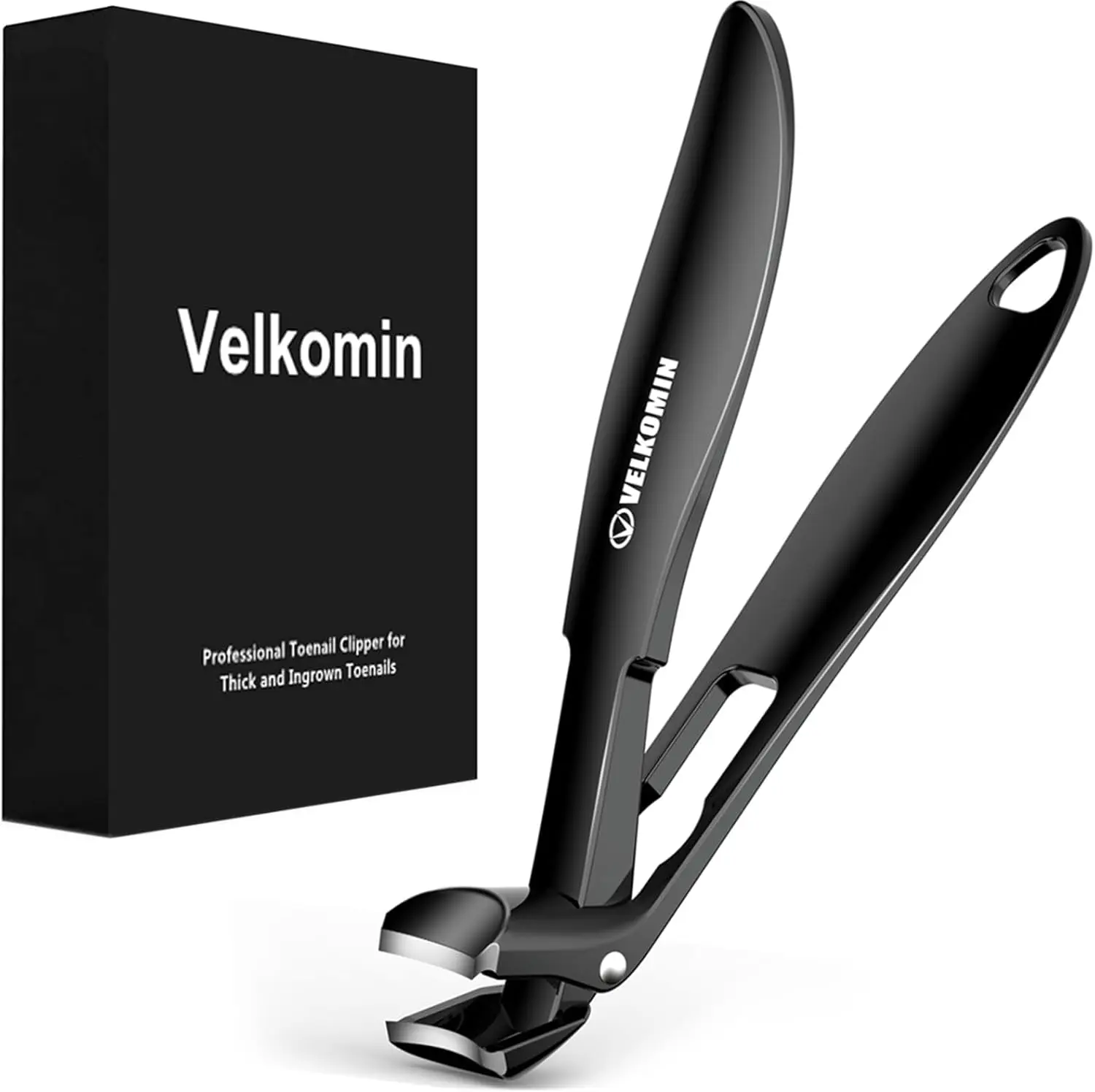 

Long-Handle Curved Nail Clippers with Catcher for Seniors, Ultra-Sharp Heavy Duty for Thick Nails, Ergonomic Design