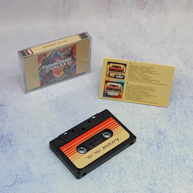 อะนิเมะผู้ปกครองของ Galaxy Star-Lord Groot Raccoon เพลงเทปคอสเพลย์เทปเพลงประกอบกล่องรถ Walkman เทป Prop ของขวัญ