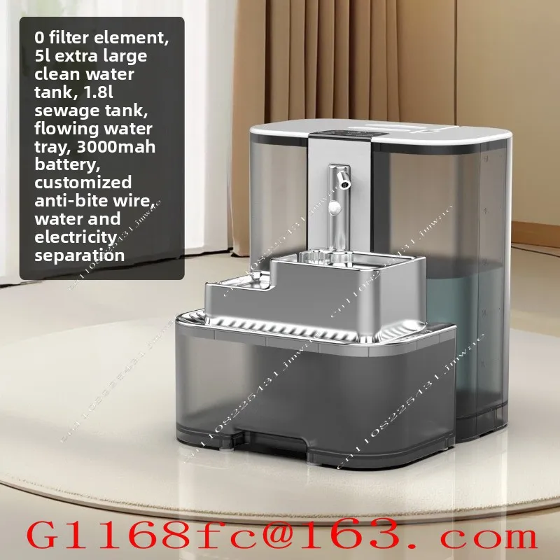 5L Large Capacity 0 Filter Element Clean Sewage Tank Cat Kitten Pet Water Dispenser