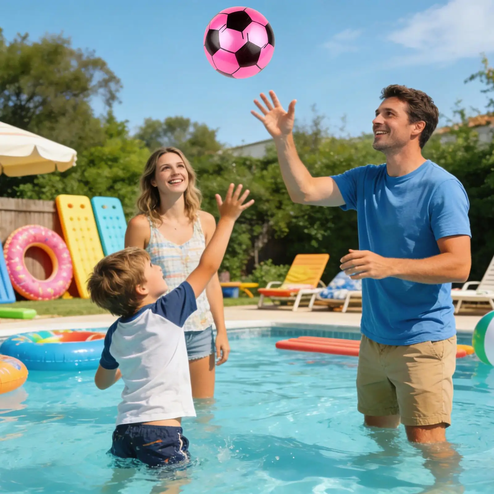 

Soccer Ball Inflatable 6 Pieces Outdoor Water Toy 8.6 Inch Beach Soccer Ball For Boys Girls Indoor Outdoor Garden Pool Yard