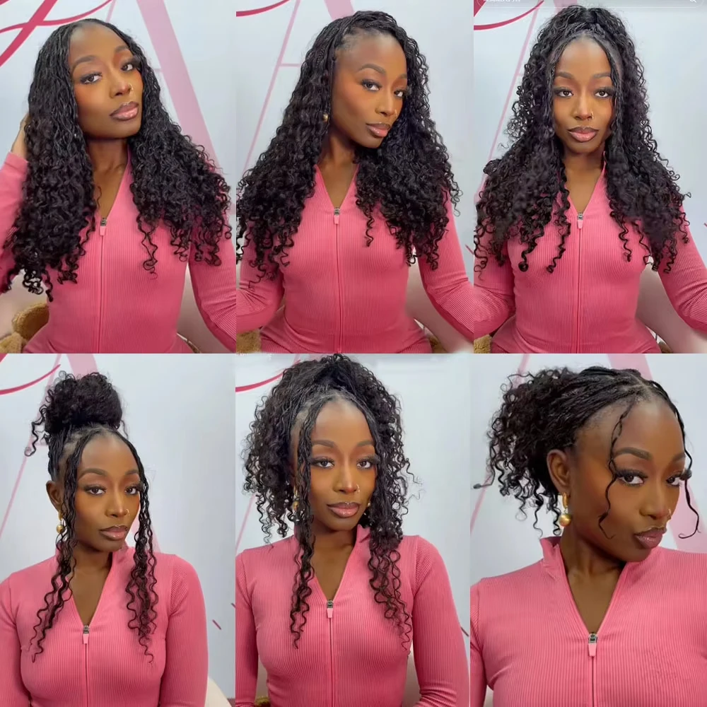 5 Pack Burmese Curly Crochet Hair Knotless Feather Pre-Separated Crochet Braids Light Weight Reusable Brazilian Hair Extensions view 5