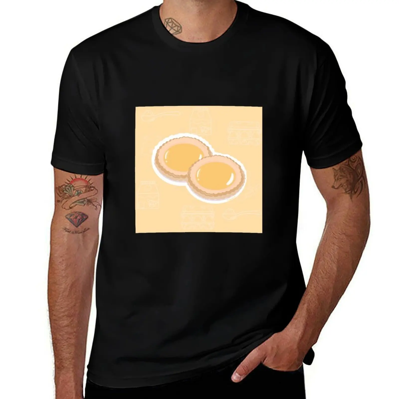 

Dan Tat/ Egg Tart T-Shirt blanks anime clothes customizeds anime shirt men t shirts