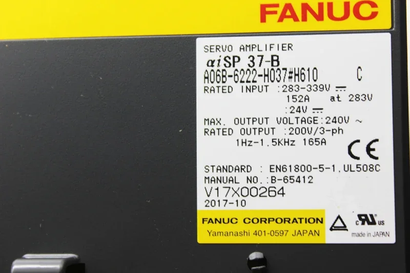 Brand New Fanuc Ac Servo Drive A06B-6222-H037 #H610 Amplifier Module For CNC Machinery