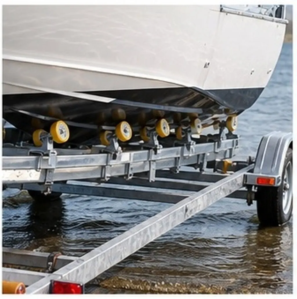 Boat Trailer Rollers 2.7x4.7 Eva High Density Wobble Hull Protection for Yacht Boat Trailer Launching Marine Grade Rollers
