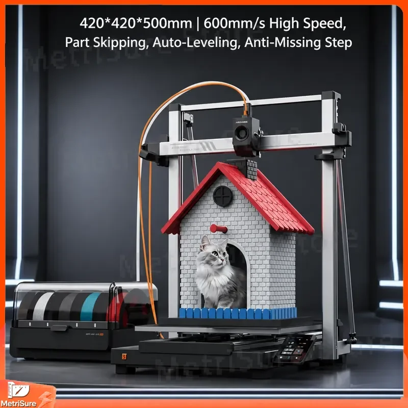 3 Max Combo Multi Color 3D Printer 600mm s High Speed Auto Leveling Large Build Volume FDM Rapid Prototyping DIY Home