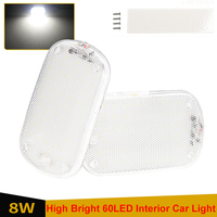 1pcs Ultra-thin 12V 24V LED Cabin Light High Bright Interior Car Dome Light With Large Size Switch For Van Lorry Truck RV Camper