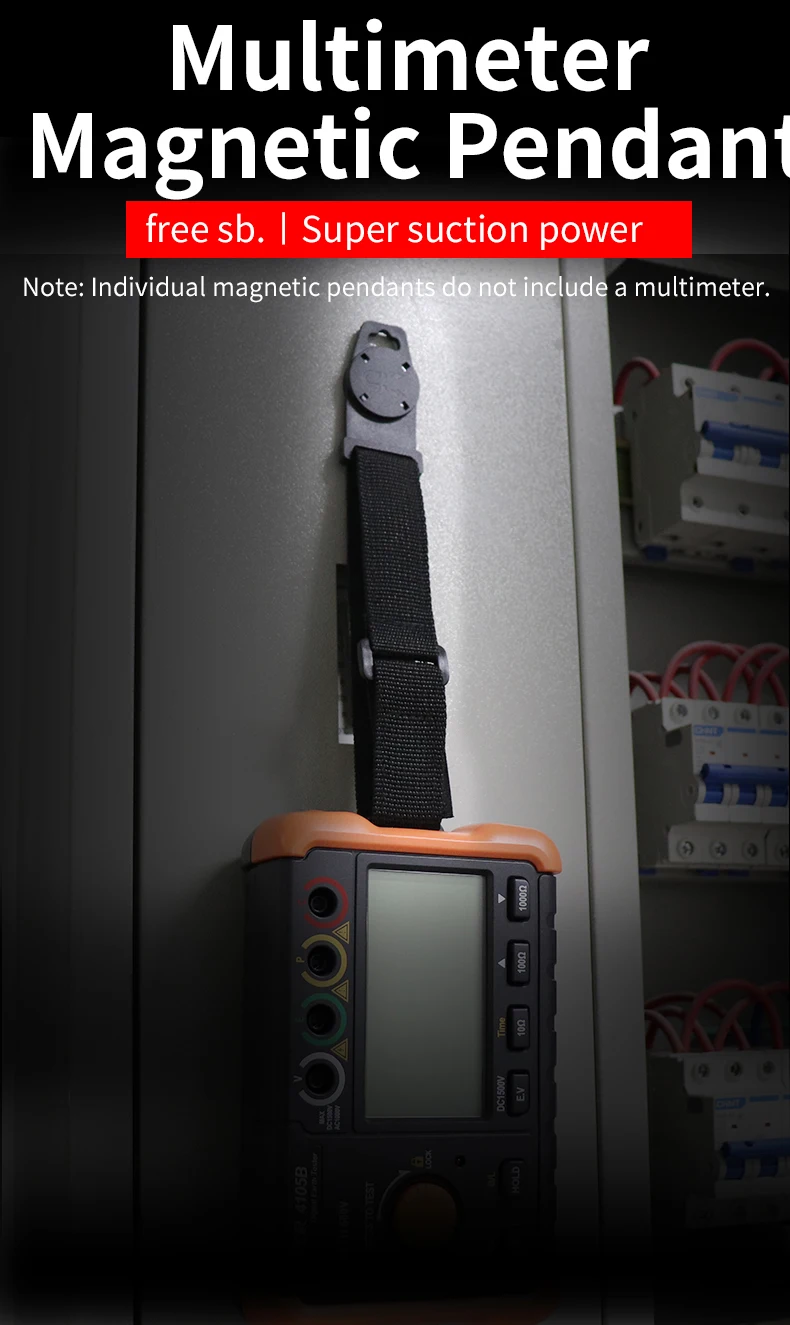 Tragbarer Aufhängegurt, Magnetgurt, Magnetaufhänger-Set für Multimeter, magnetischer Befestigungsgurt – Detail 1